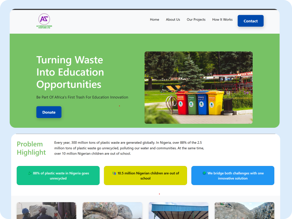 Screenshot of Beauty website